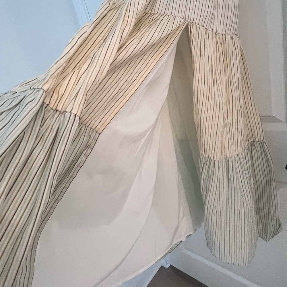 Fashion Nova Cream and Tan Maxi Skirt - Picture 9 of 9